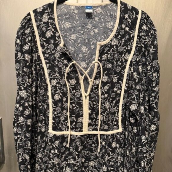 Retro Boho Antique Floral Mini Swing Dress with Puff / Balloon Sleeves - NWT - Picture 7 of 16